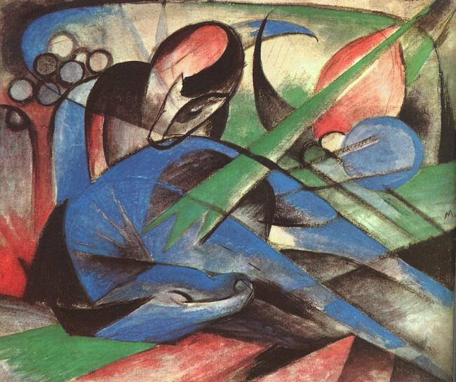 Franz Marc Dreaming Horse oil painting image